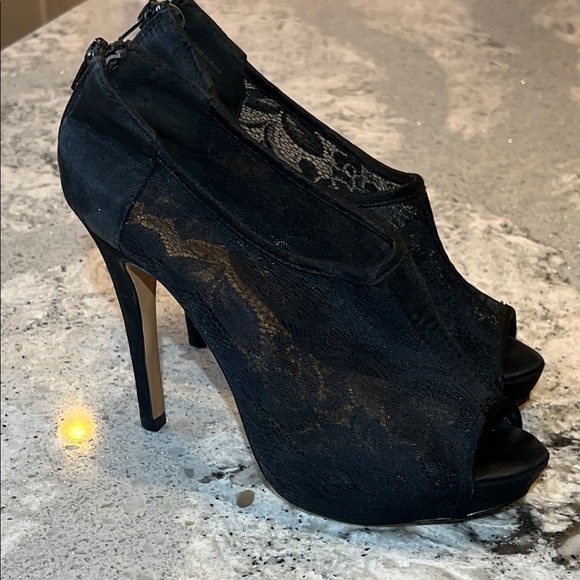 Aldo Shoes - ALDO Aldo Black Lace Peep-Toe Heels Size 7.5M